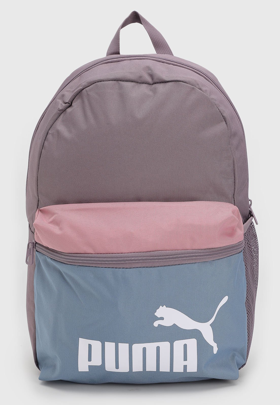 Mochila Unissex Puma Phase Color Block Lilás e Rosa e Azul