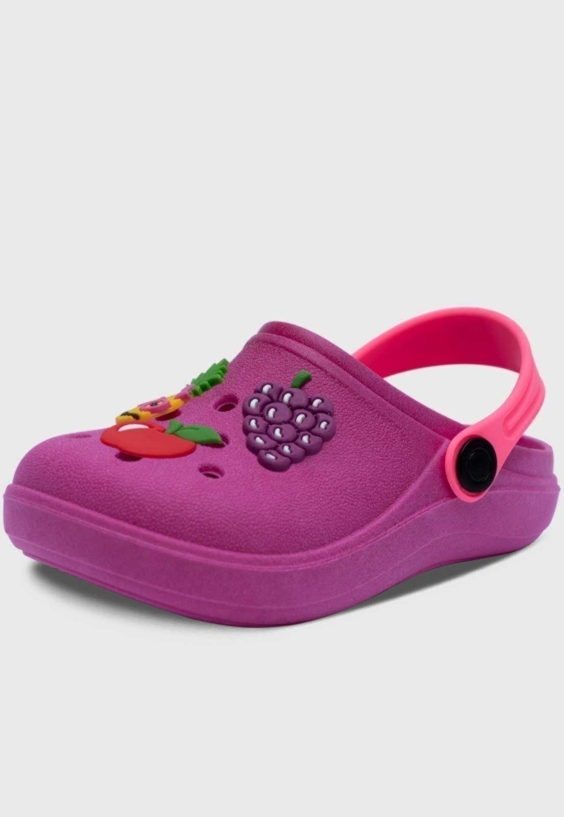 Infantil - Babuche Popidi Menina Frutinhas Pink