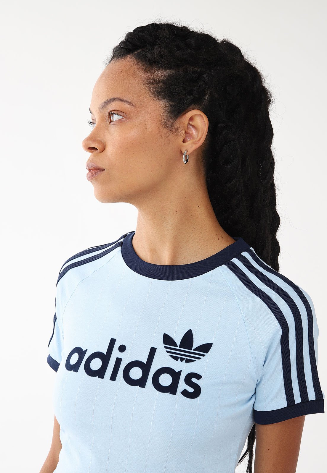 Camiseta adidas Originals Ajustada Graphic Cali Azul