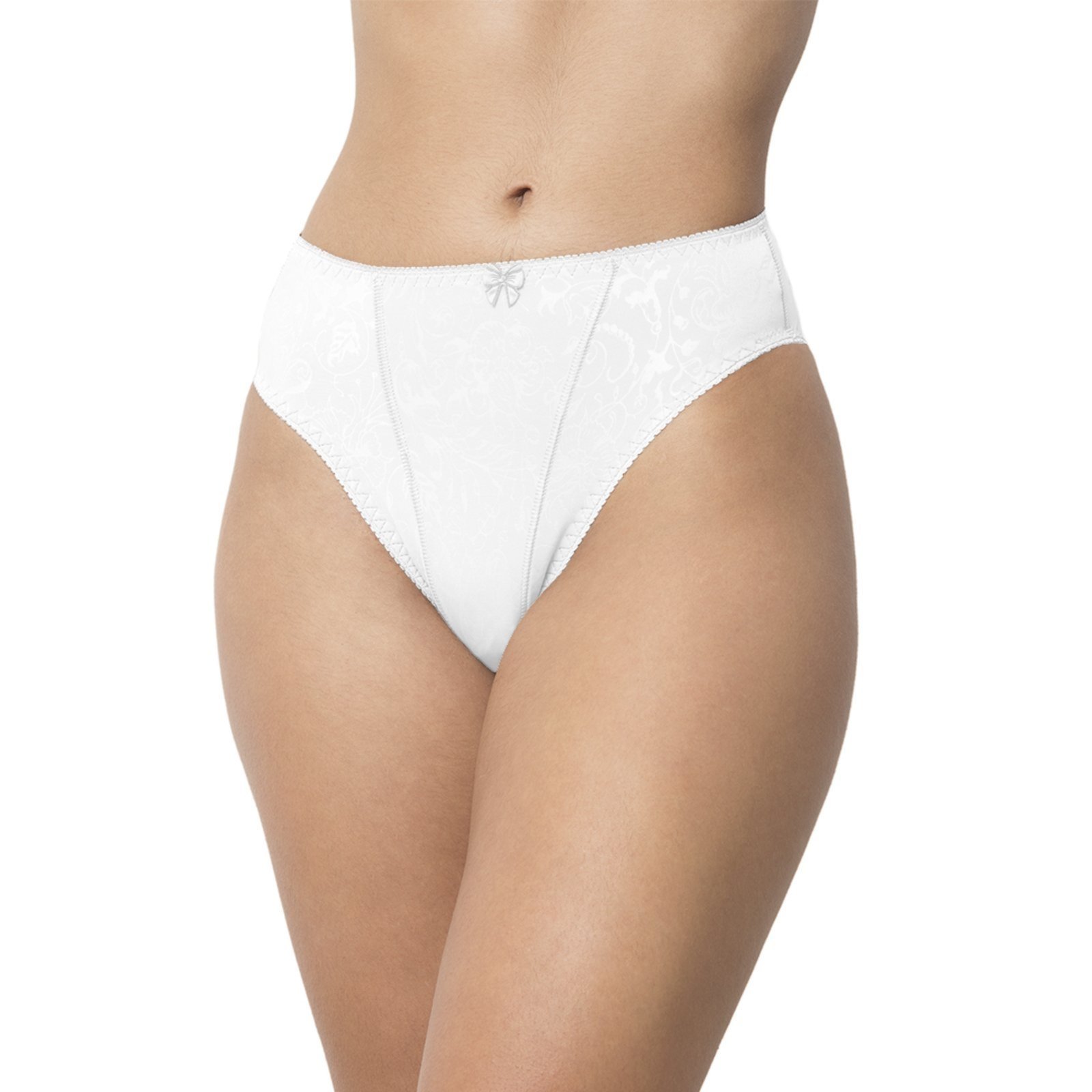 Vista 2 Calcinha Gabi Lingerie Microfibra Tanga Confortável Cintura Média branco Gabi Lingerie branco