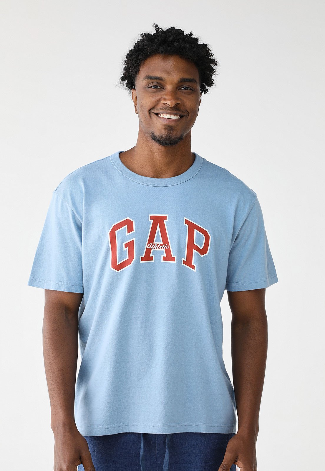 Camiseta GAP Reta Logo Azul