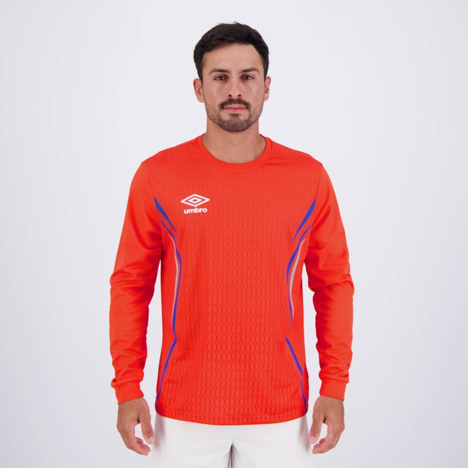 Vista 2 Camisa Umbro Goleiro Portiere Manga Longa laranja Umbro laranja