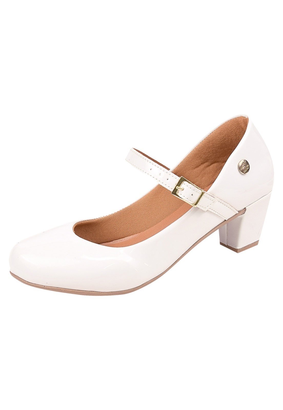 Scarpin Donna Santa Bico Redondo Boneca Tamanhos Especiais Branco