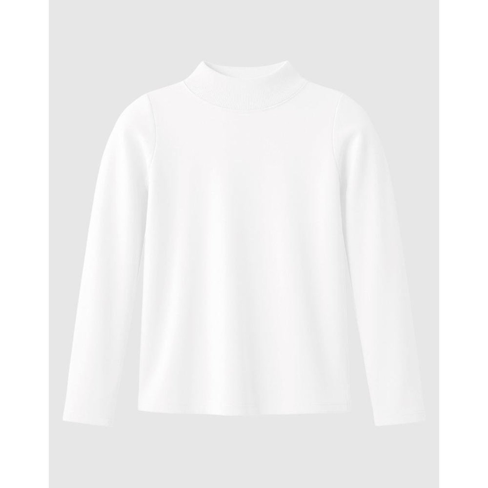 Infantil - Blusa Menina Gola Alta Manga Longa Em Ribana Malwee