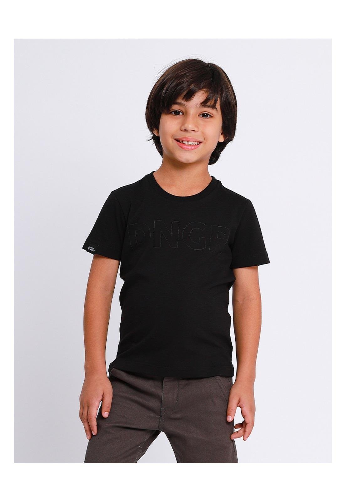 Infantil - Camiseta Menino Preto Banana Danger 1 Preto