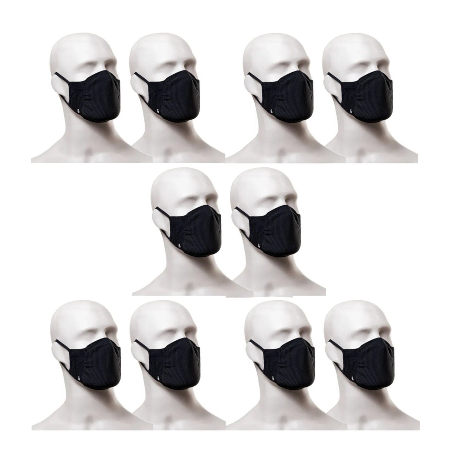 Kit com 10 Máscaras Protetoras Lupo 36004-904 Pretas
