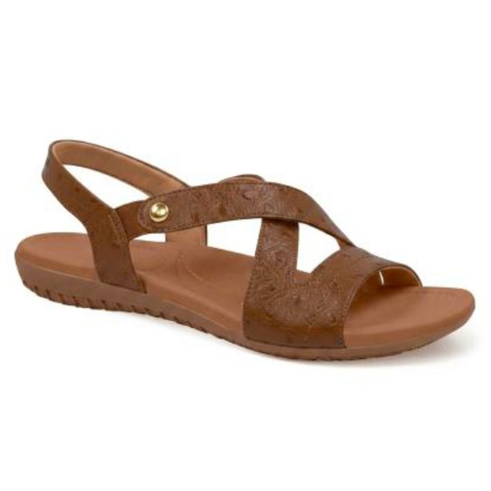 Sandália Rasteira Feminina Elástico Avelã Usaflex R1804