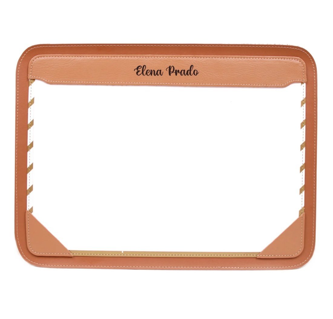 Risque Rabisque Personalizado em Couro Artlux Caramelo RR014