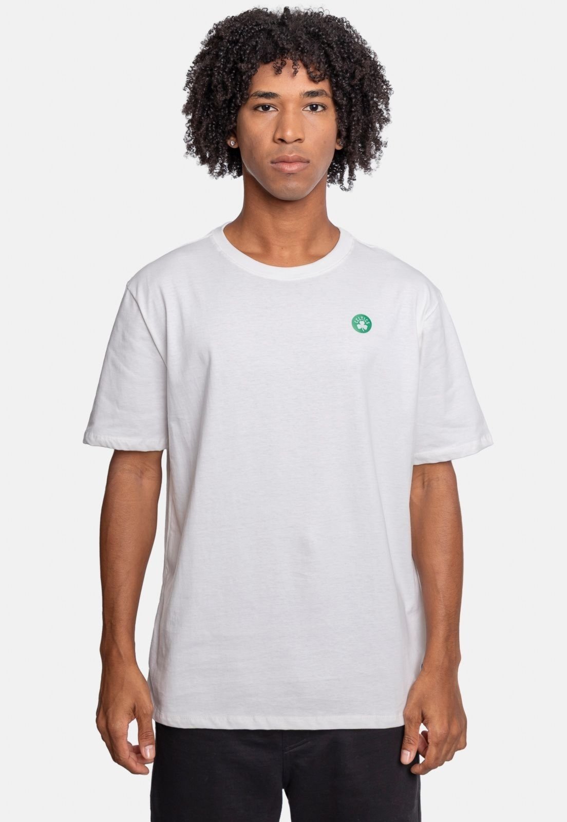 Camiseta NBA Estampada Mini Logo Boston Celtics Branca