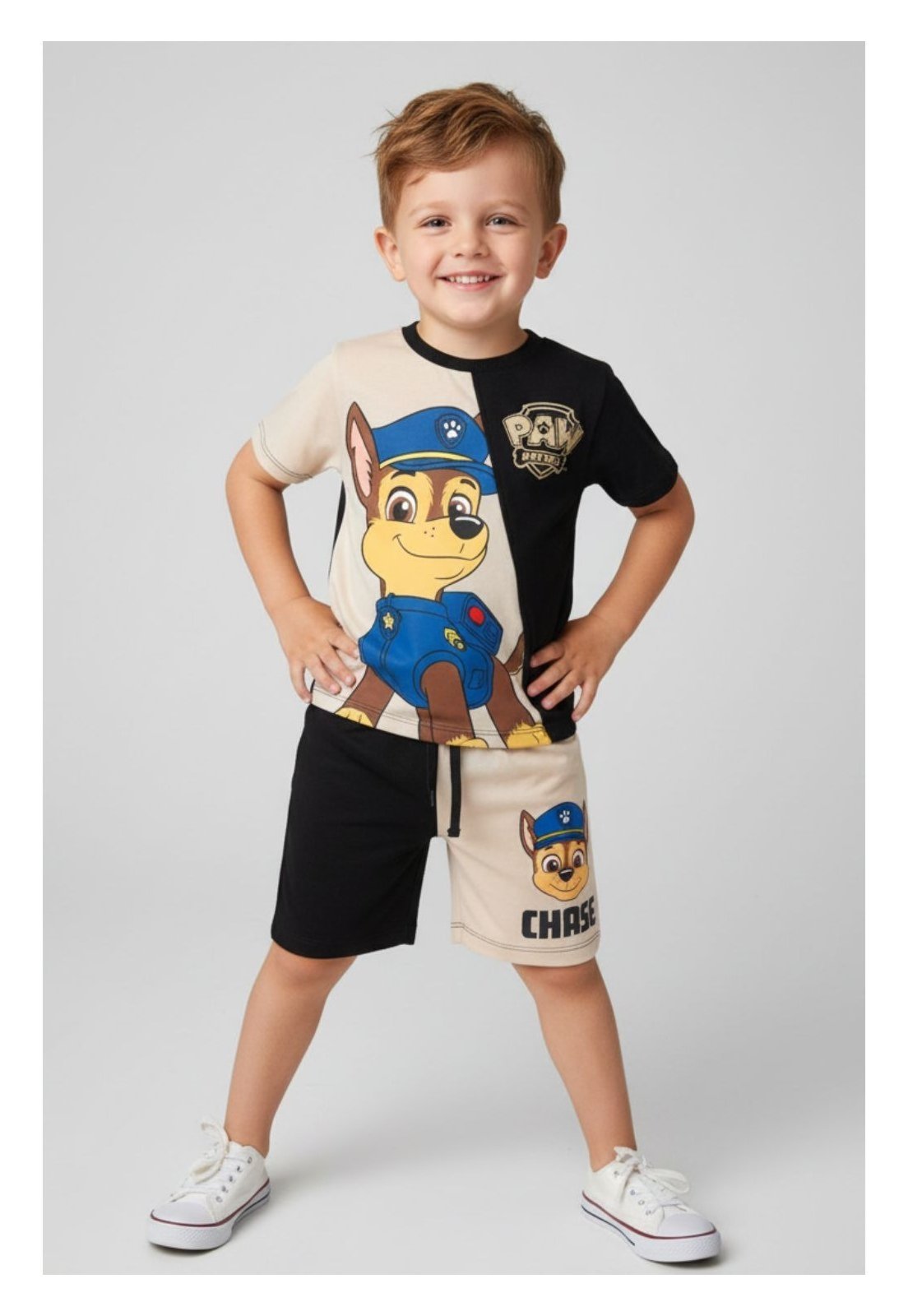 Infantil - Conjunto Masculino Patrulha Canina Chase Policial