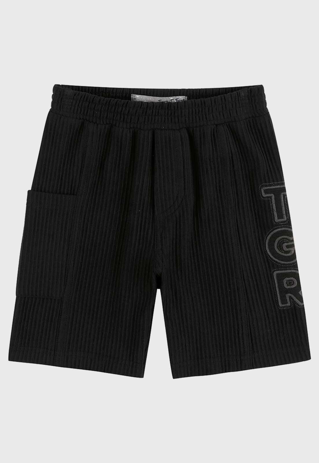 Bermuda Tigor T Tigre Canelada Preta