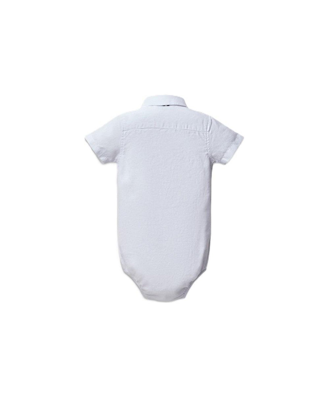 Infantil - Camisa Bb Macaquinho Oxford Manga Curta Reserva Mini
