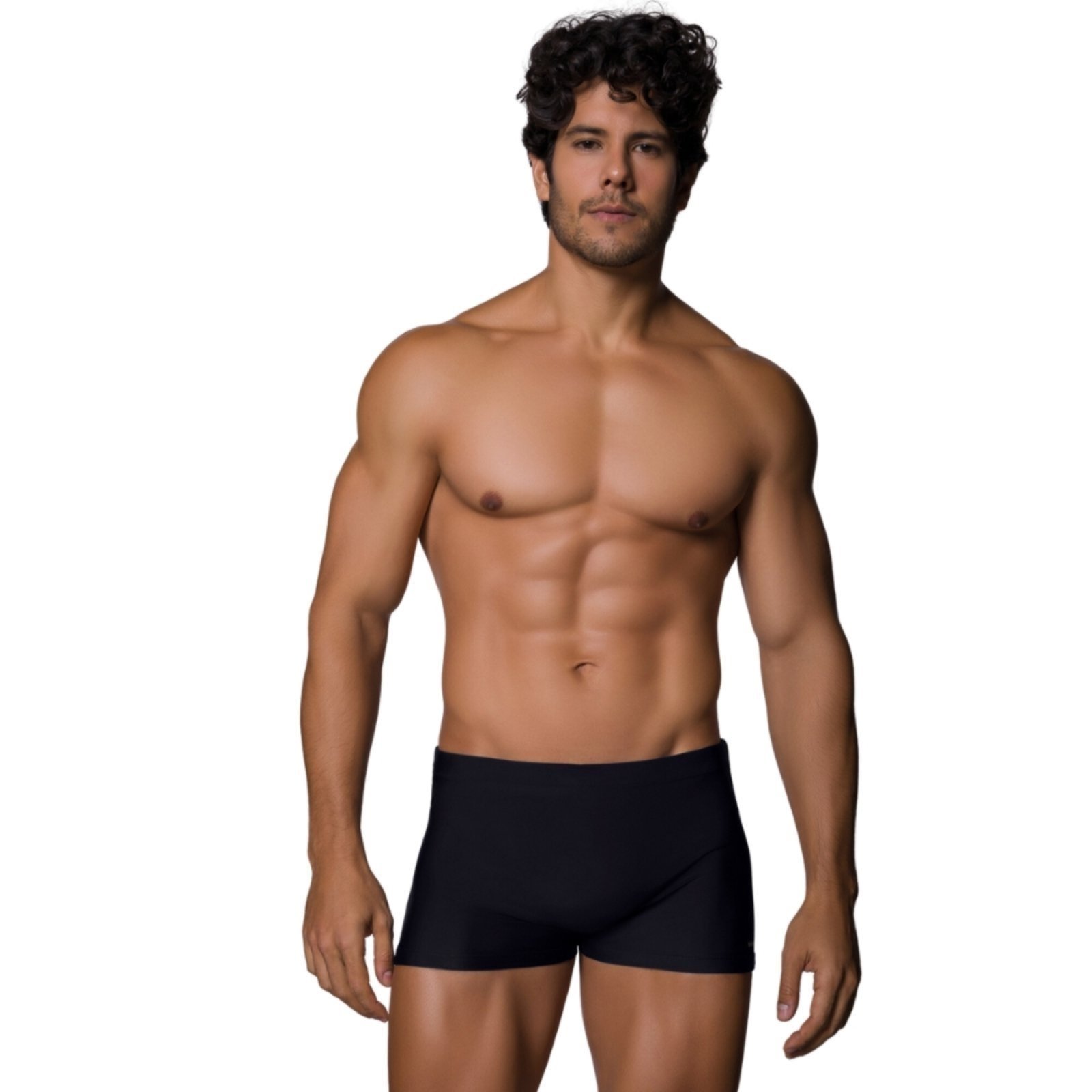 Sunga Selene Boxer Verão Box Masculina Com Cordão Interno Preto