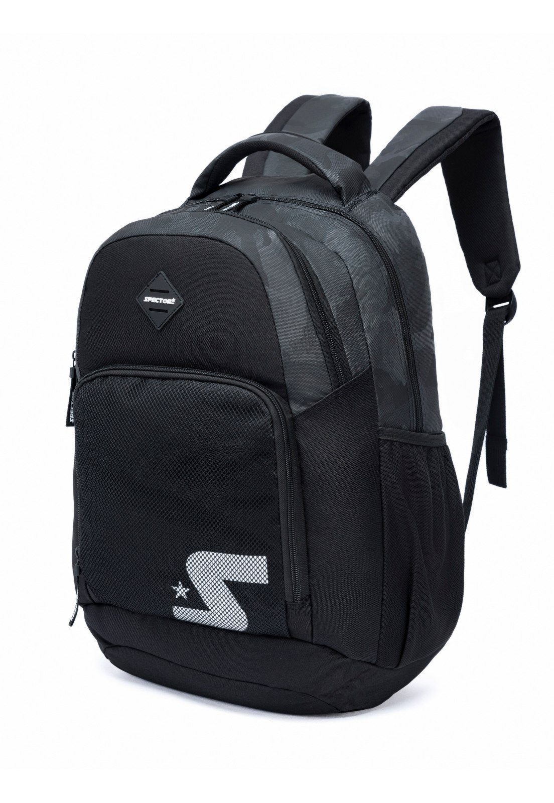 Vista 3 Infantil - Mochila Masculina Bolsa Spector Reforçada Escolar Faculdade preto Spector preto
