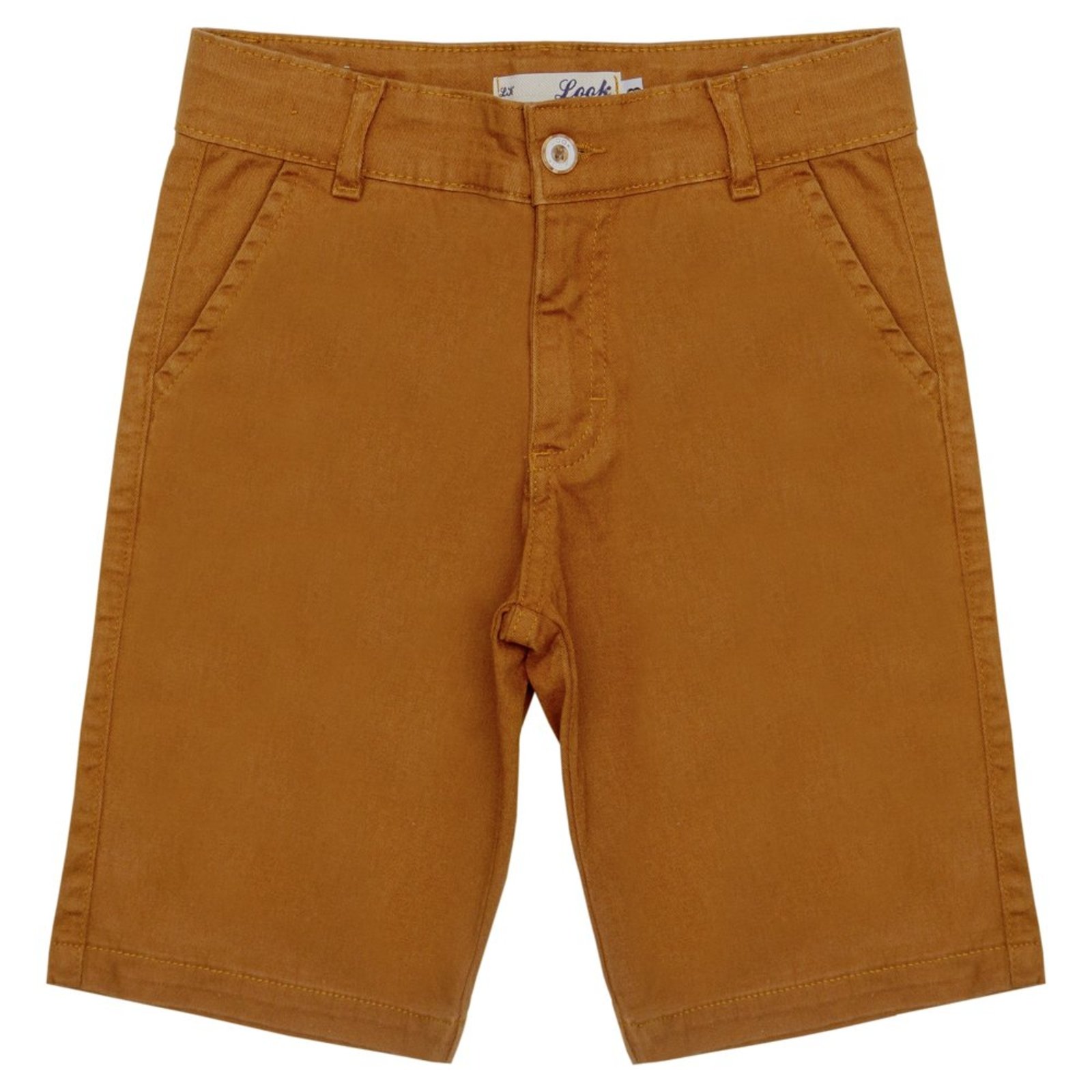 Infantil - Bermuda Juvenil Look Jeans Alfaiataria Collor