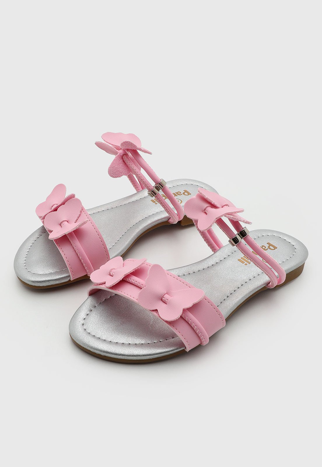Infantil - Sandália Pampili Tiras Detalhe Lúdico Rosa