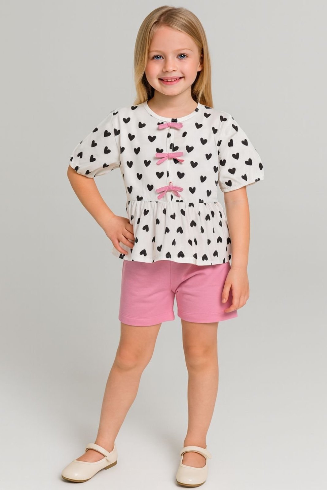 Infantil - Conjunto Disney Feminino Blusa e Shorts