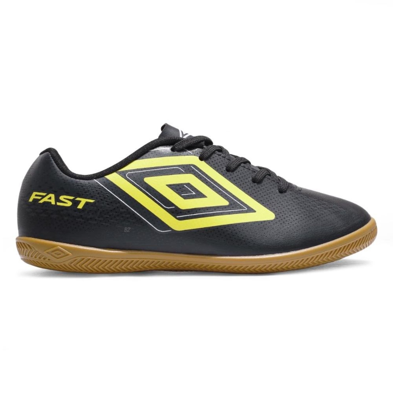 Chuteira Futsal Umbro Fast II Jr Preto