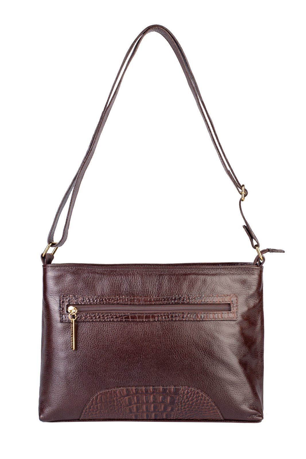 Bolsa Andrea Vinci Transversal De Couro Liso Antonela – Café