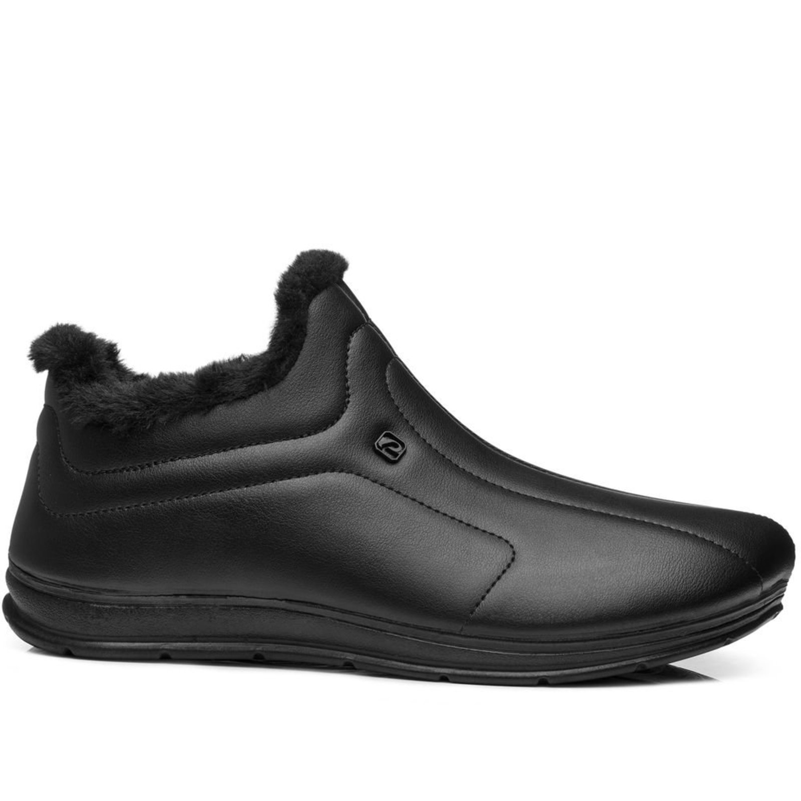 Pantufa Pegada Masculino em Tecido Preto 166021-03 Pantufa Pegada Masculino em Tecido Preto 166021-03 37