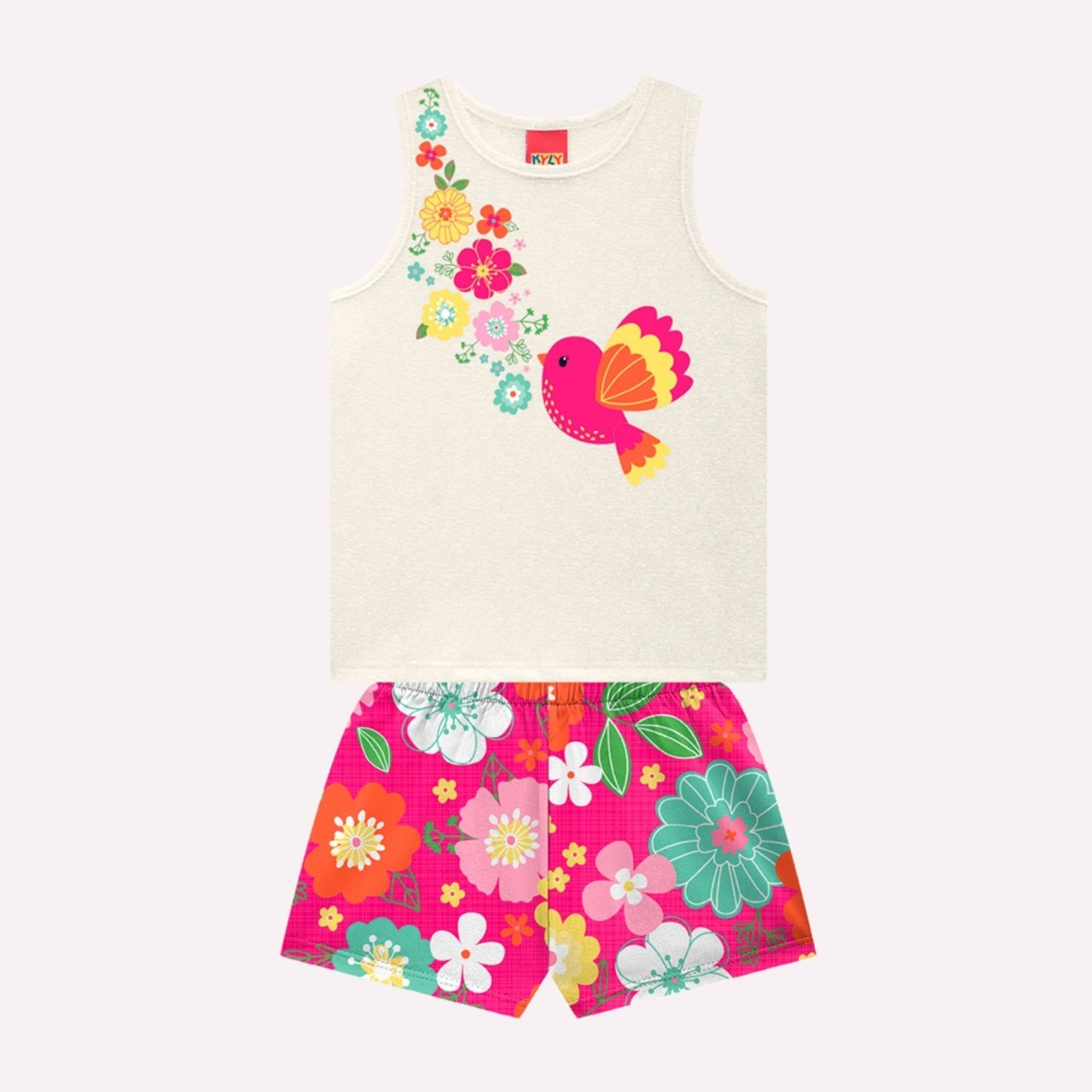 Infantil – Conjunto Menina em Algodão Kyly