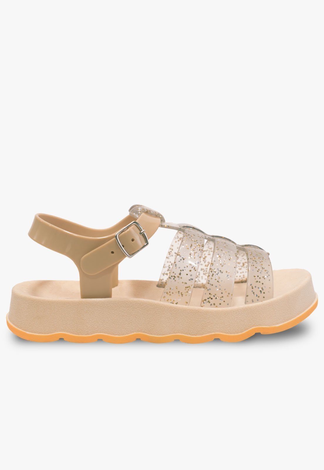 Vista 3 Infantil - Sandalia Papete Feminina Pópidi Moderninha Confort Glitter vermelho Pópidí vermelho