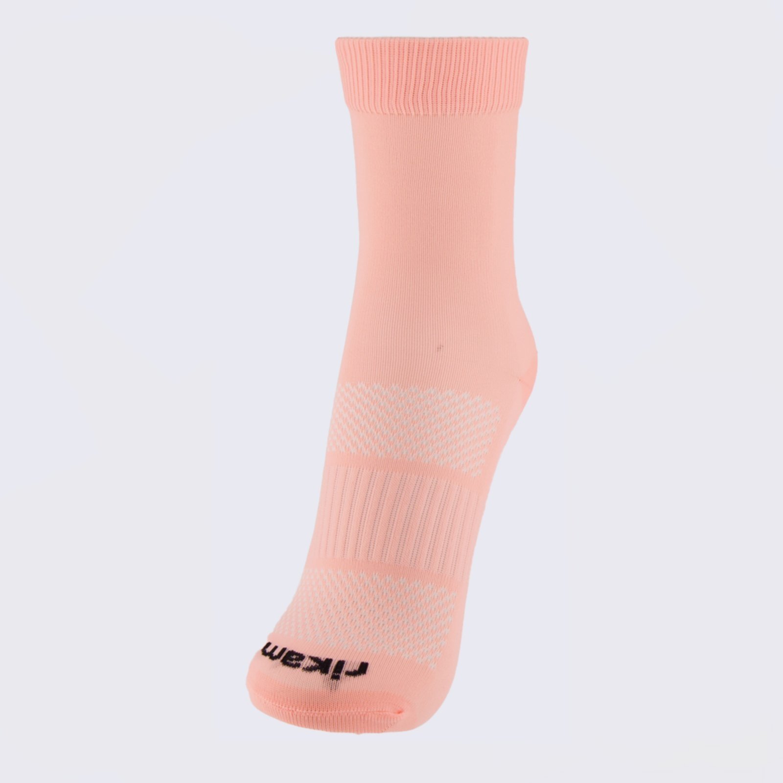 Meia Rikam Performance Bike Colors Feminina Coral