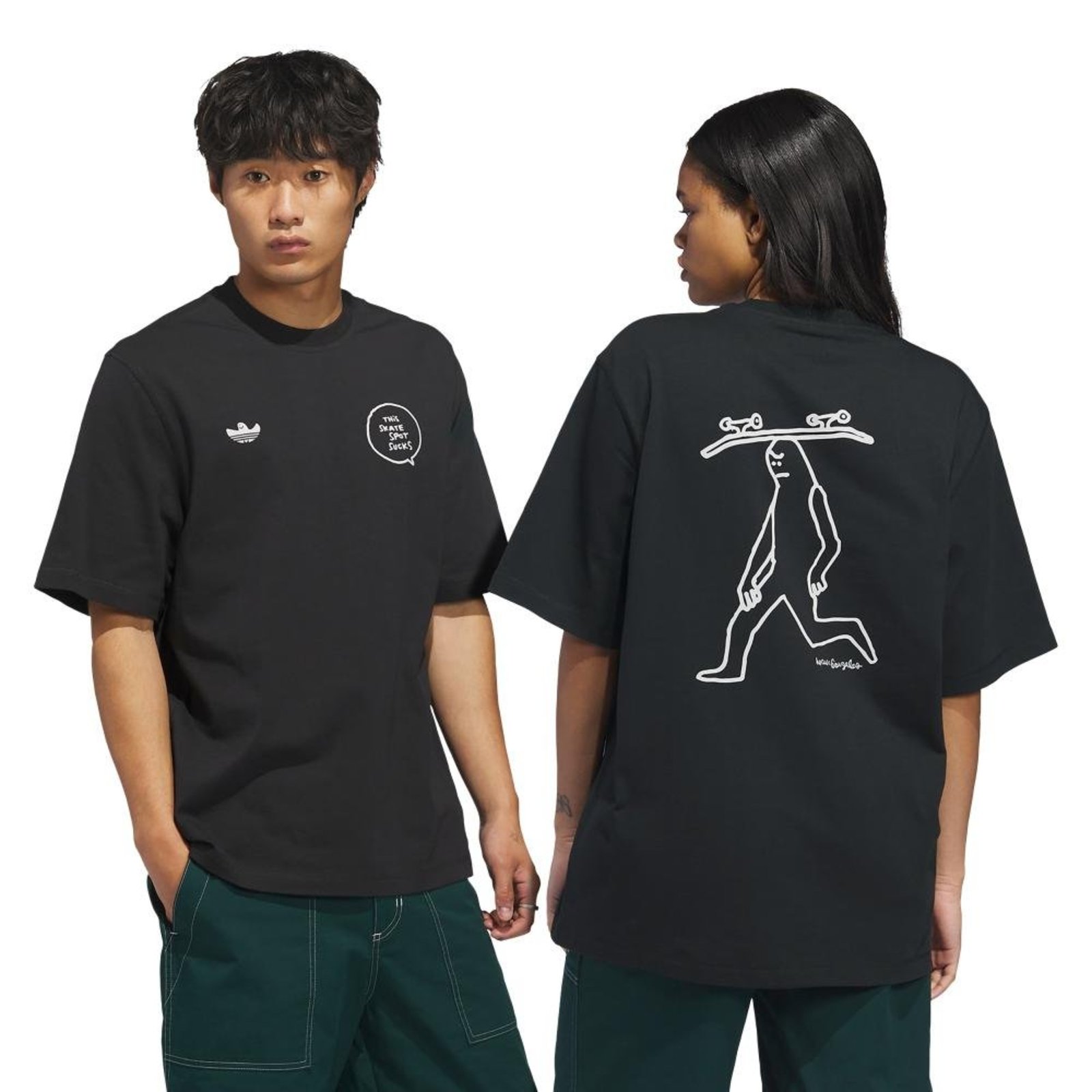 CAMISETA SKATEBOARDING x MARK GONZALES SKATE SPOT adidas Originals Preto