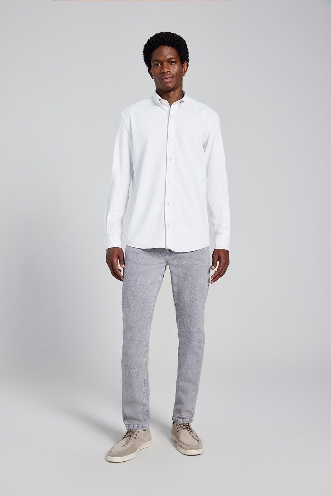 Camisa Lisa Comfort, 014373 Branco