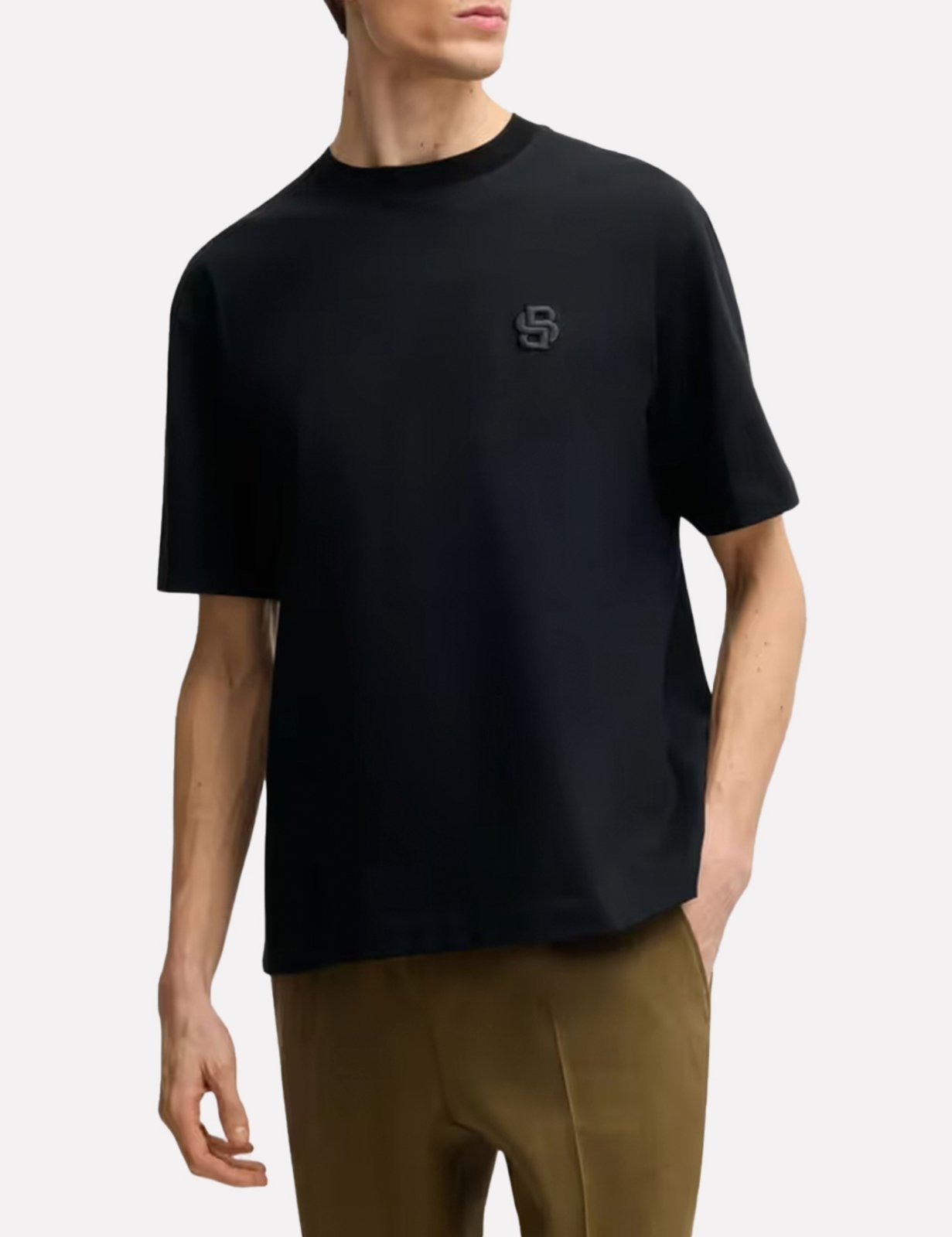Camiseta Hugo Boss Masculina Oversized C-Tames 26 Preta