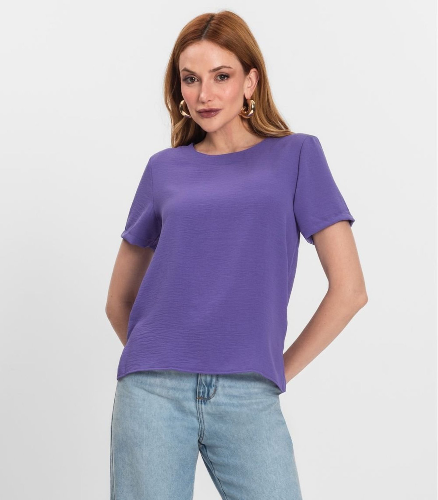 Vista 3 Blusa Feminina Manga Curta Endless preto Endless preto