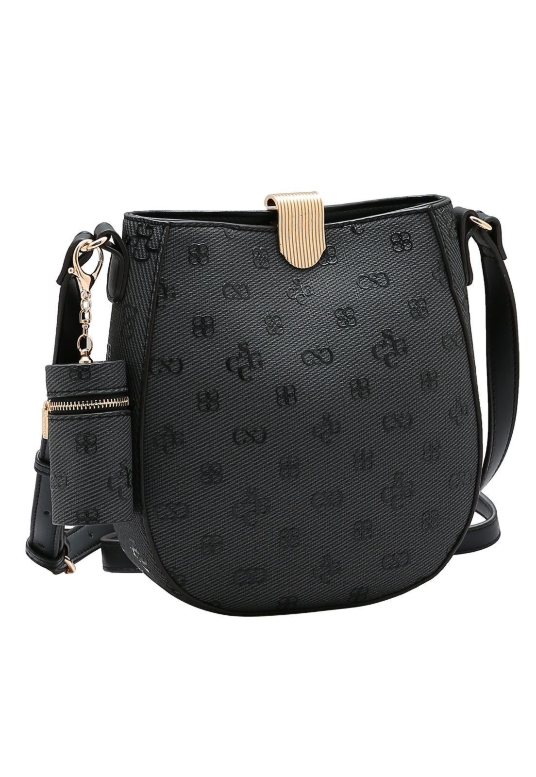 Bolsa Feminina Chenson Monograma Atemporal 3485420 Preto