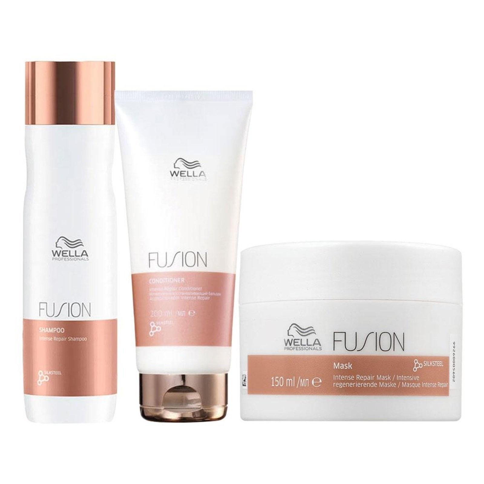 Kit Wella Professionals Fusion - Shampoo e Condicionador e Máscara