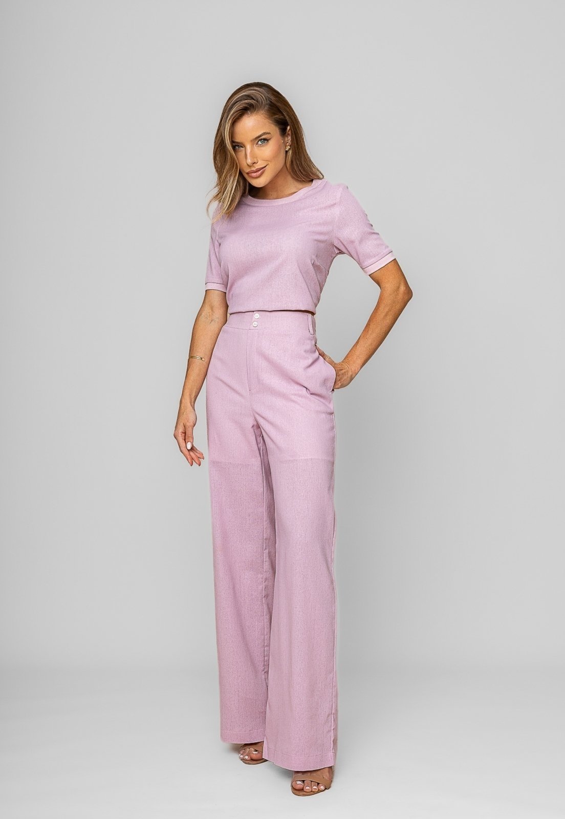 Calça Reta Lisa Alfaiataria Salvatore Rosa