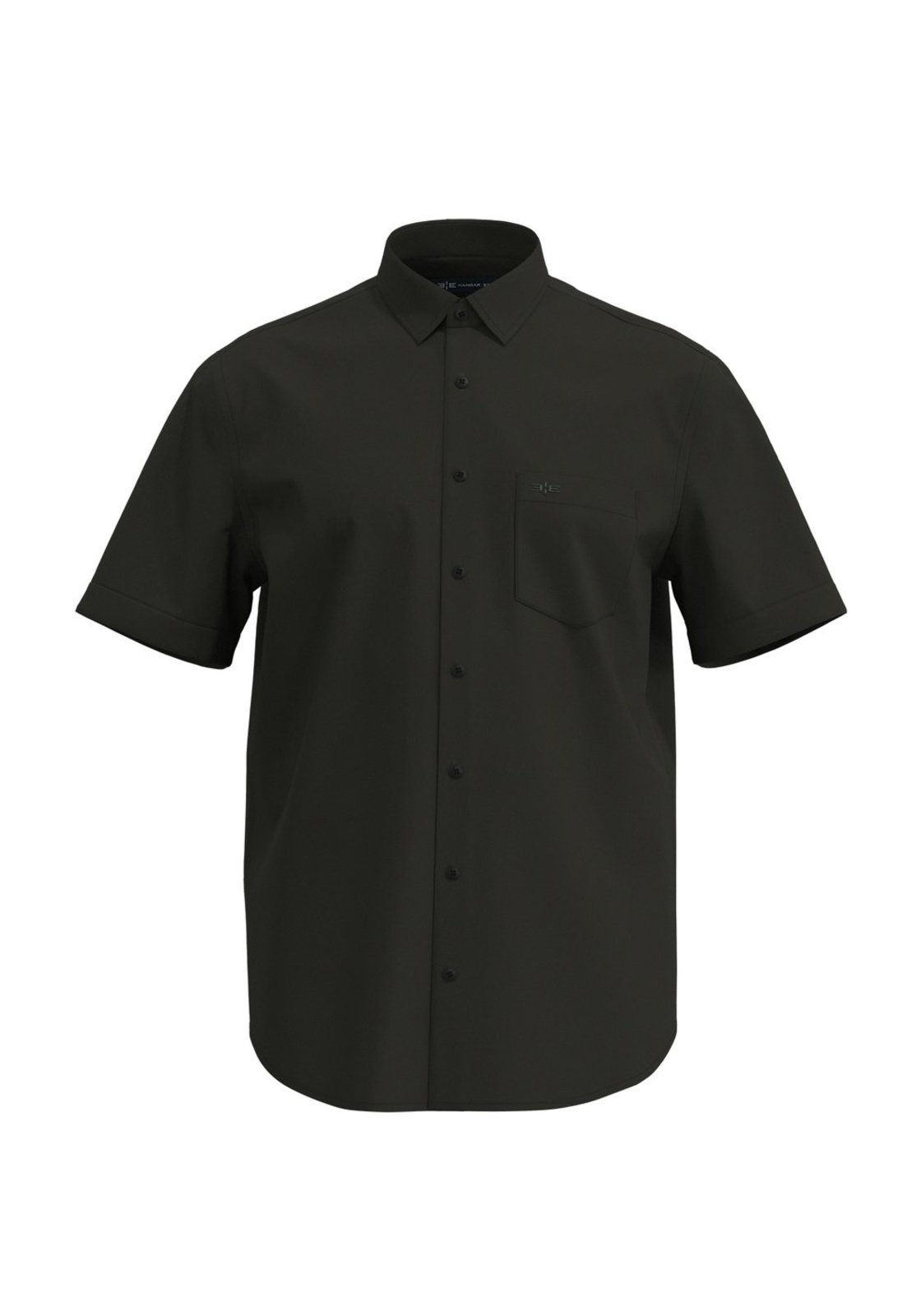Camisa Comfort Com Manga Curta E Bolso Em Tecido Mercerizado