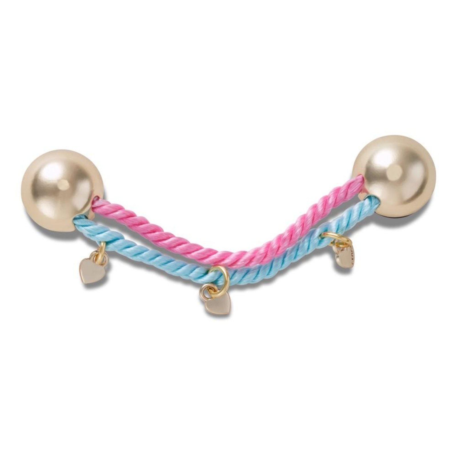 Vista 2 Infantil - Jibbitz™ Corrente de Corda Náutica Crocs branco