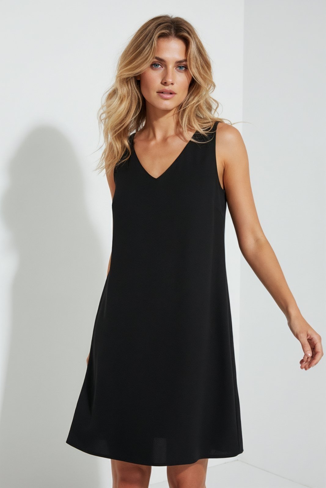 Vestido Decote V Traymon – Preto – Xgg