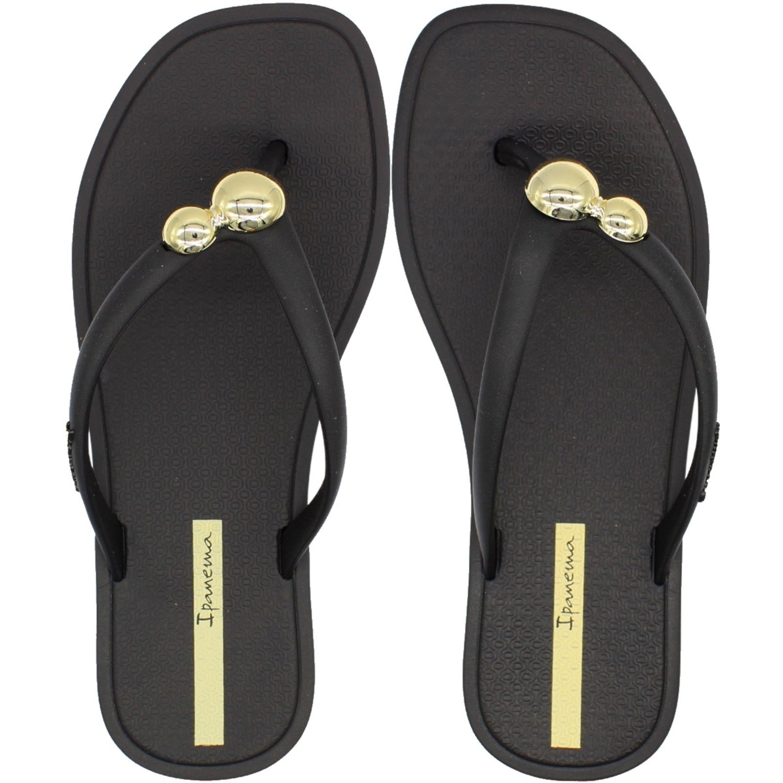 Chinelo De Dedo Ipanema Metal Chic Aplique Metalizado Feminino