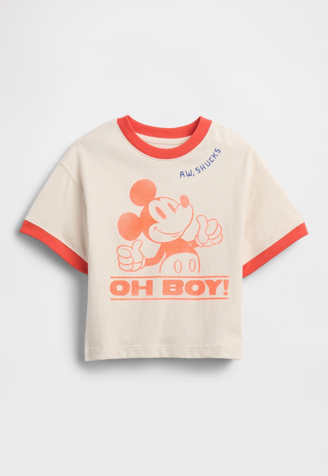 Vista 2 Camiseta GAP Mickey Mouse Branca branco GAP branco