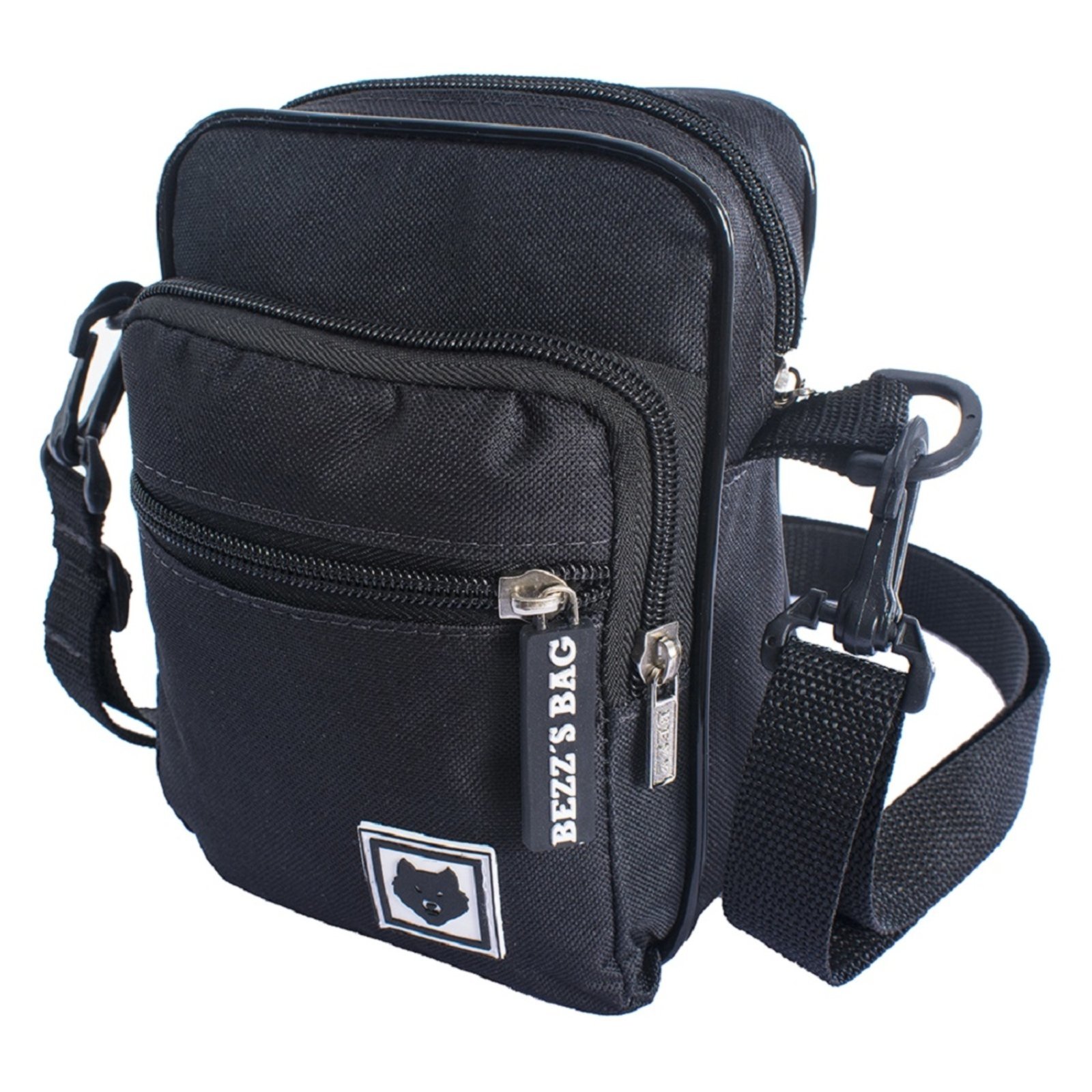 Shoulder Bag Bezz Mini Bolsa Tira Colo Necessaire Pochete Unisexx Preta