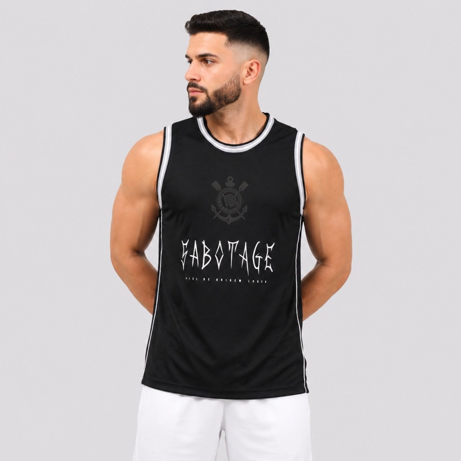 Regata Corinthians X Sabotage Preta e Branca