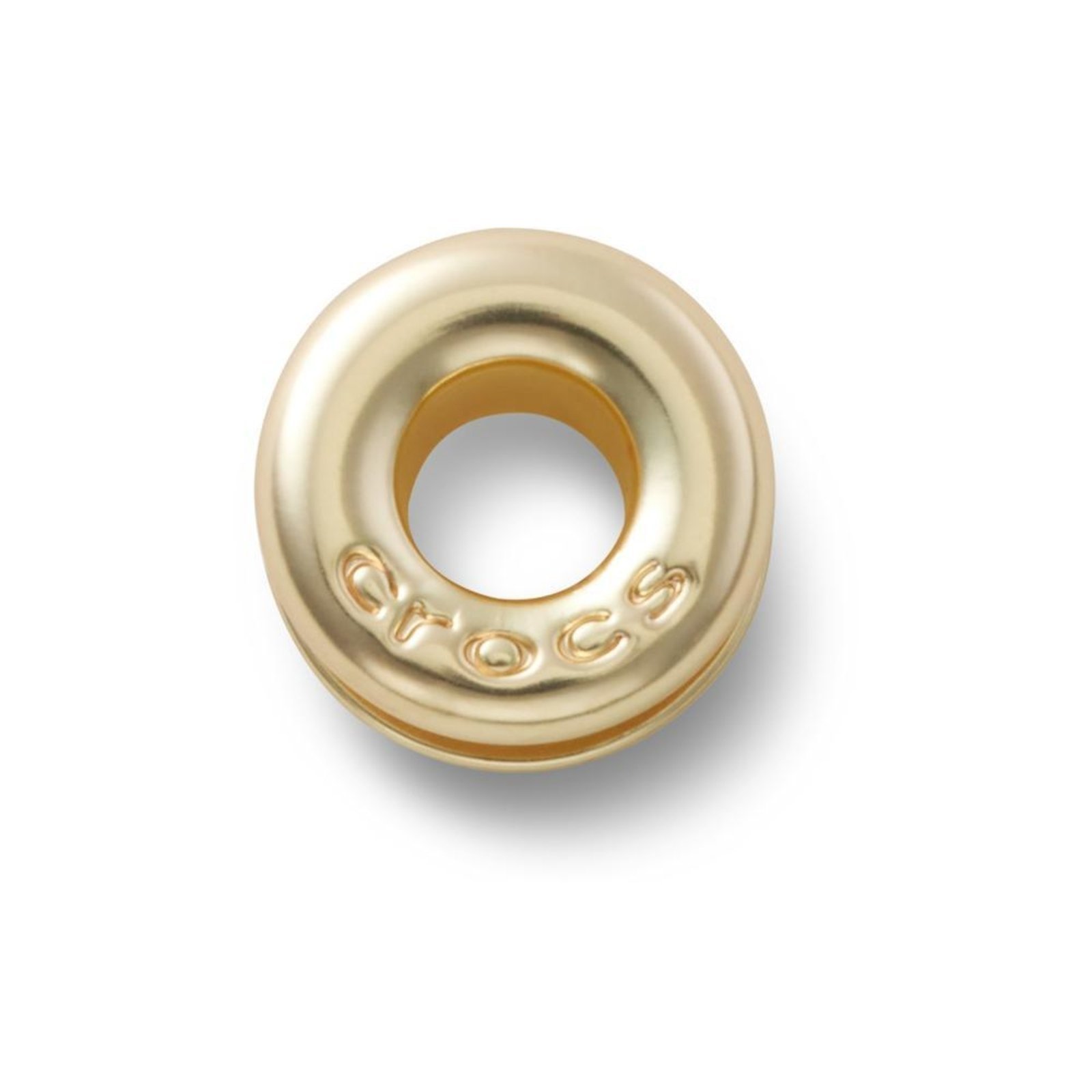 Vista 2 Infantil - Jibbitz™ Ilhó Dourado UNICO Crocs branco