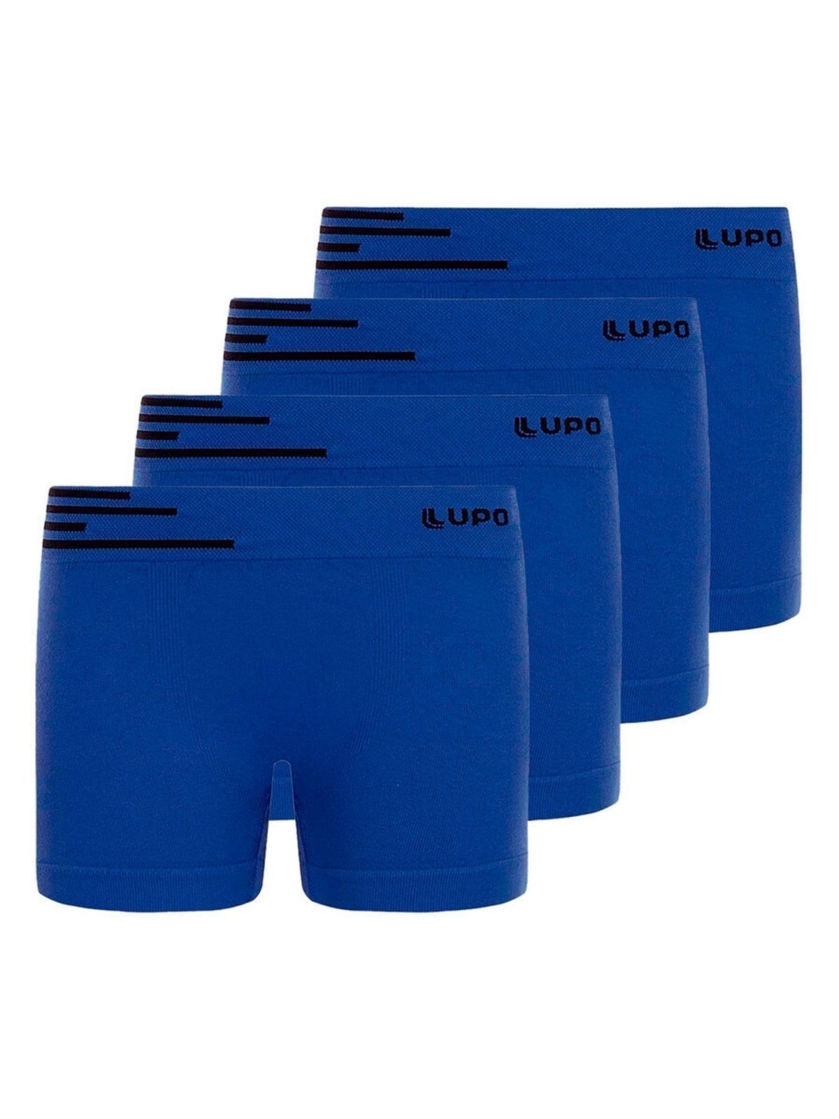 Kit com 4 Cuecas Boxer Lupinho 132-002 Azul