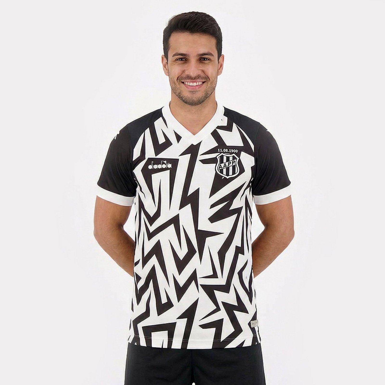 Camisa Diadora Ponte Preta Aquecimento Atleta 2025