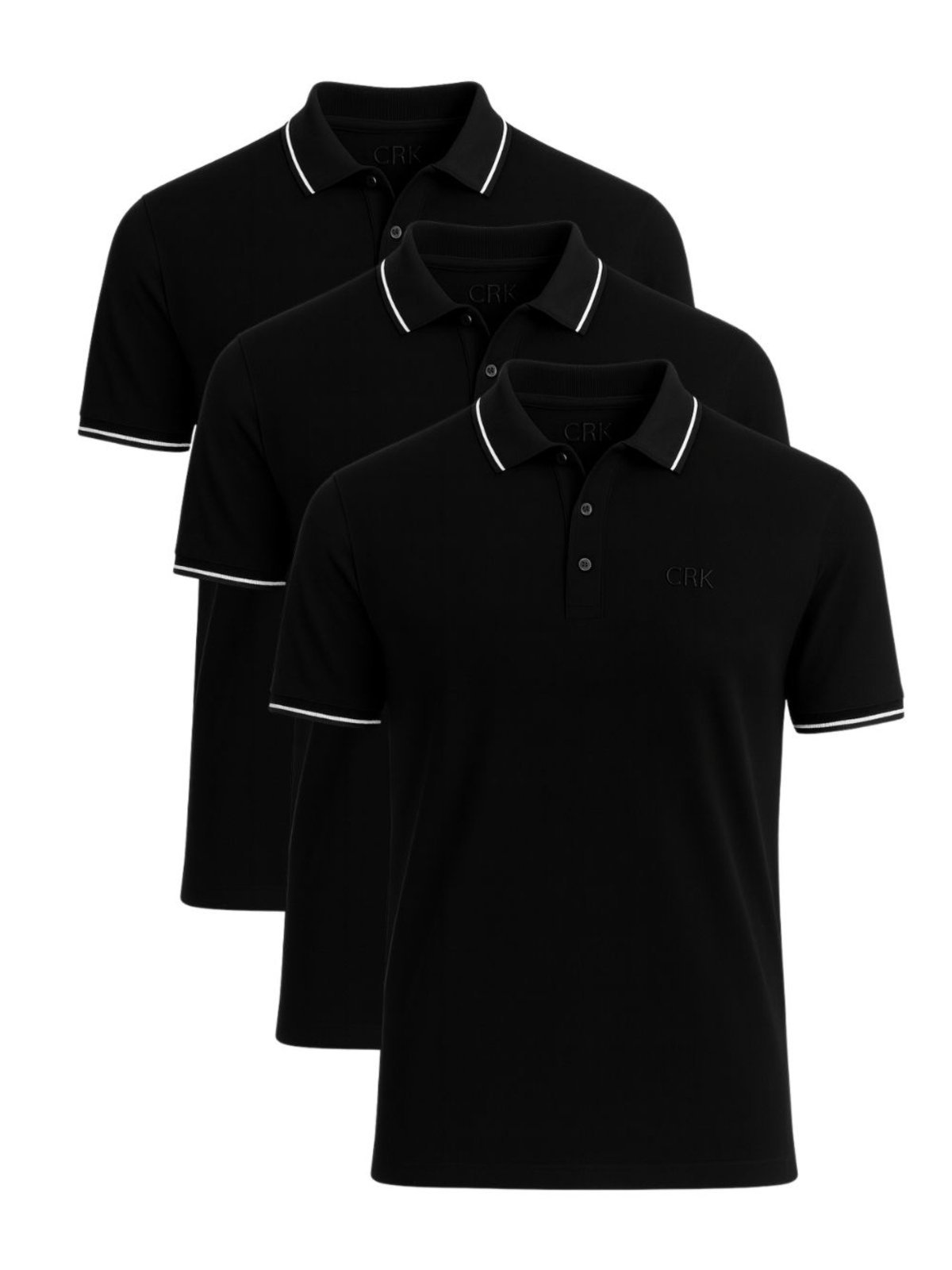 Kit 3 Camisas Polo Masculina Básica Crocker – 50727