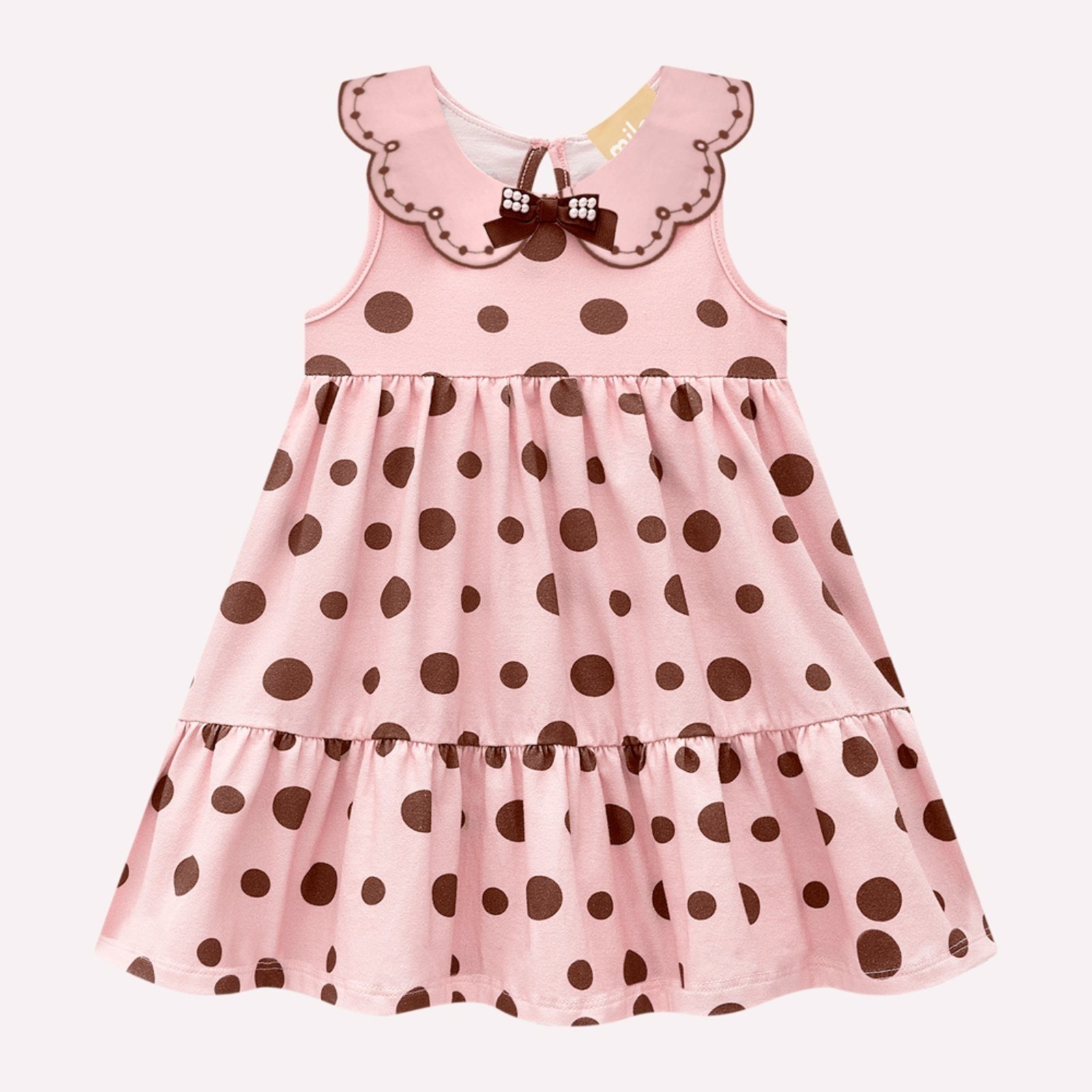 Infantil - Vestido Menina Póas Milon
