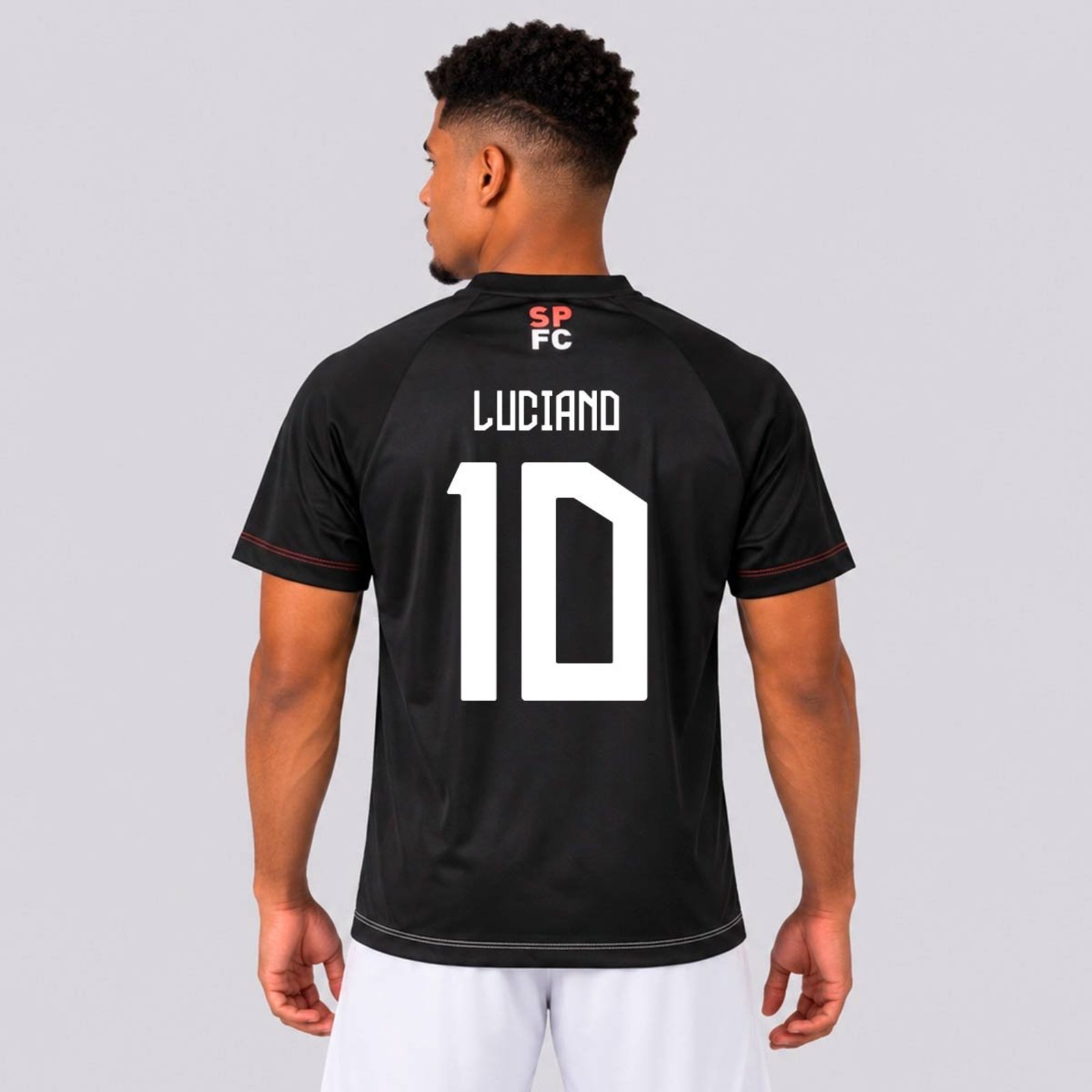Camisa São Paulo Coro Preta 10 Luciano