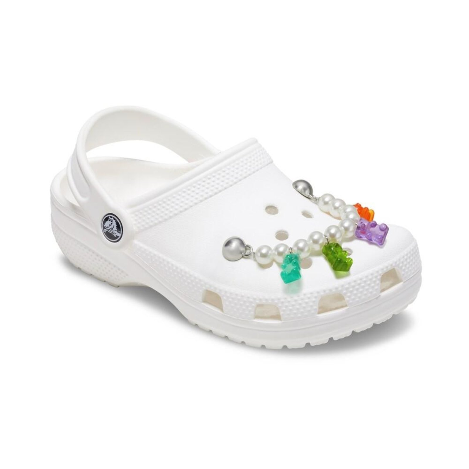 Vista 3 Infantil - Jibbitz™ Corrente Pérolas Bala de Ursinho Crocs branco
