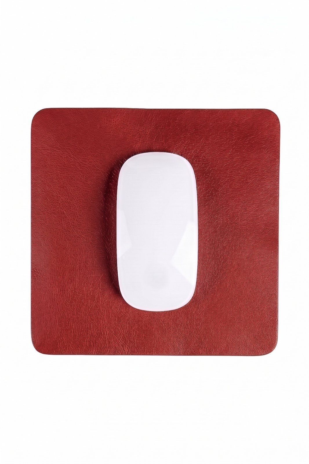 Mouse pad Médio 20x20 em couro liso Segno - Vermelho