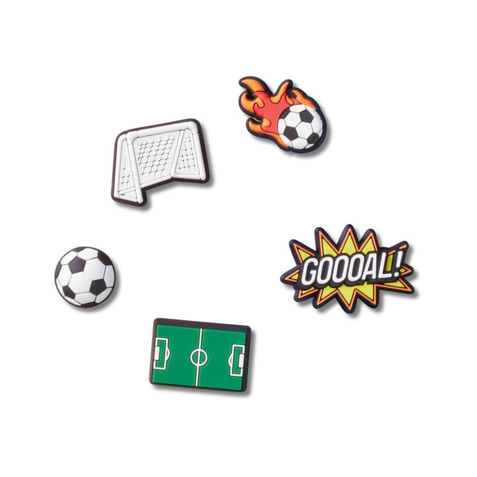 Infantil - Jibbitz™ Futebol Pack com 5 Peças UNICO Branco